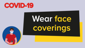 We recommend you wear face covering